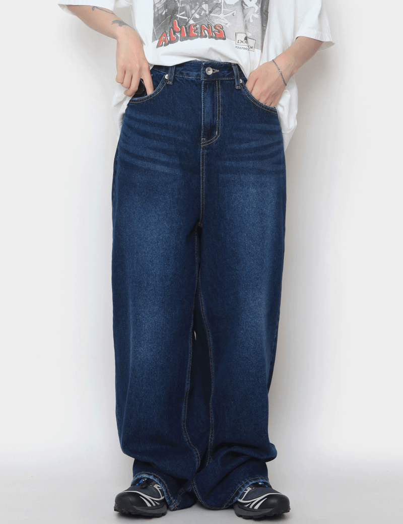 nutellike（ヌテールライク）の「Bizo Snap Wide Denim Pants（Pants）」