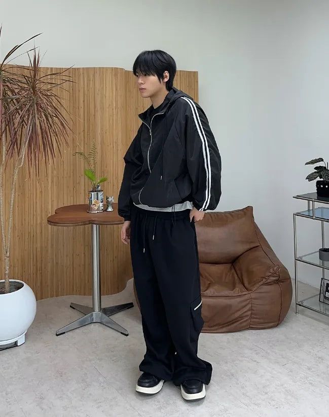 Diven Zipper Cargo Training Pants