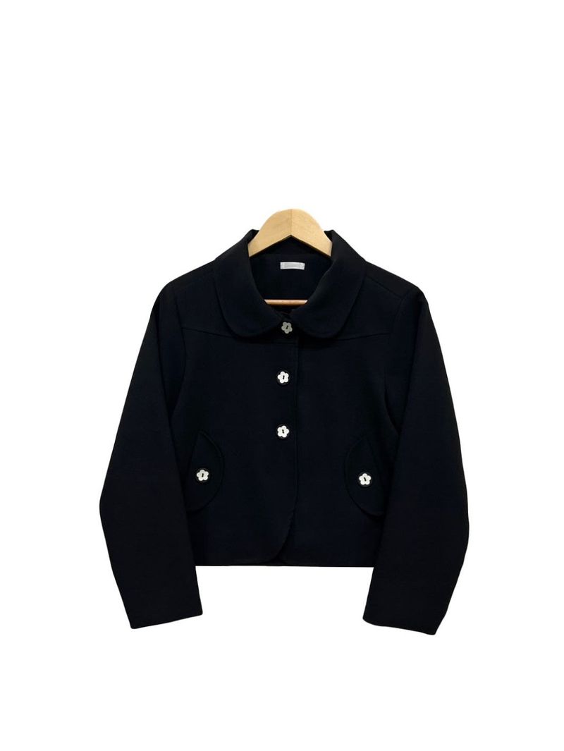 flower button jacket