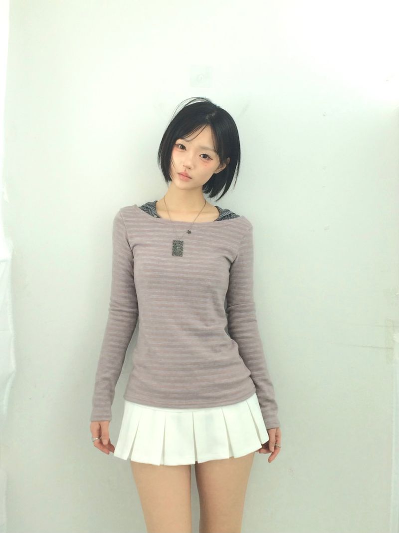 Basic Pleated Miniskirt
