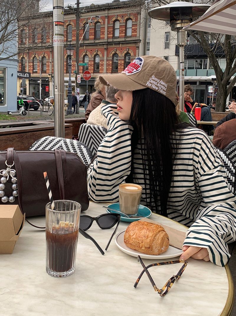 TRENDY APPAREL（トレンディー アパレル）の「Newven Stripe Tee（Tops）」