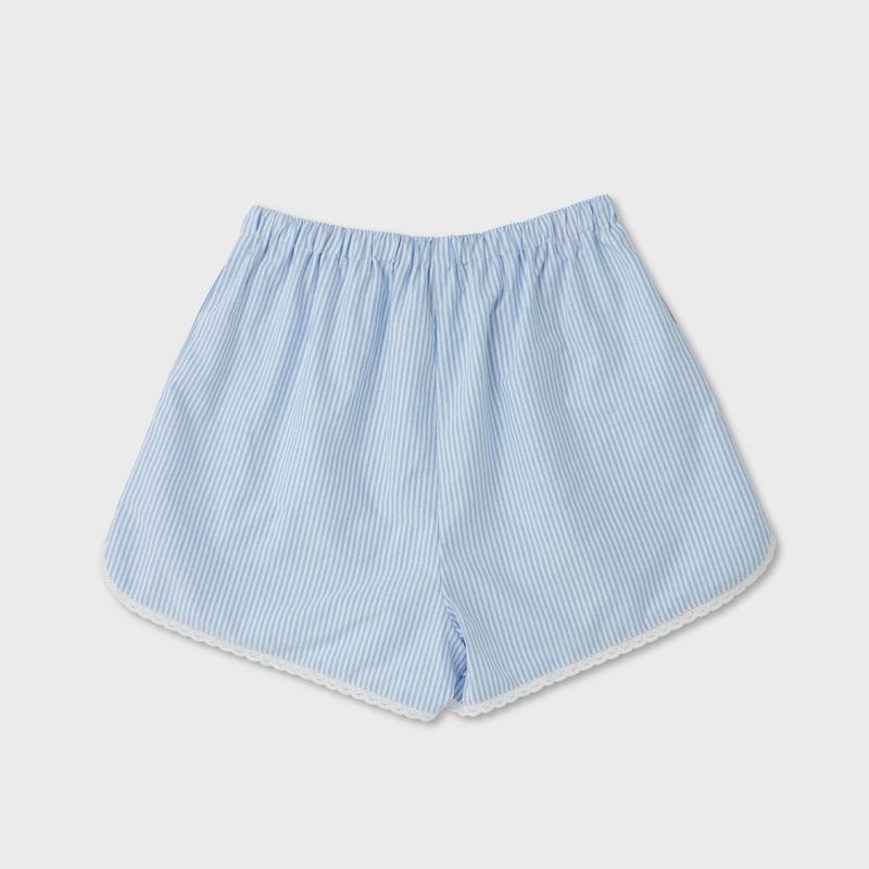 Stripe Lace Shorts (SKY BLUE)