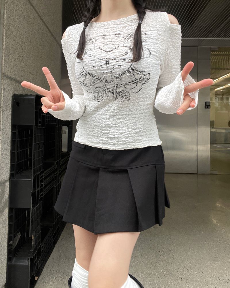 Heart Lock Cutout T-shirt