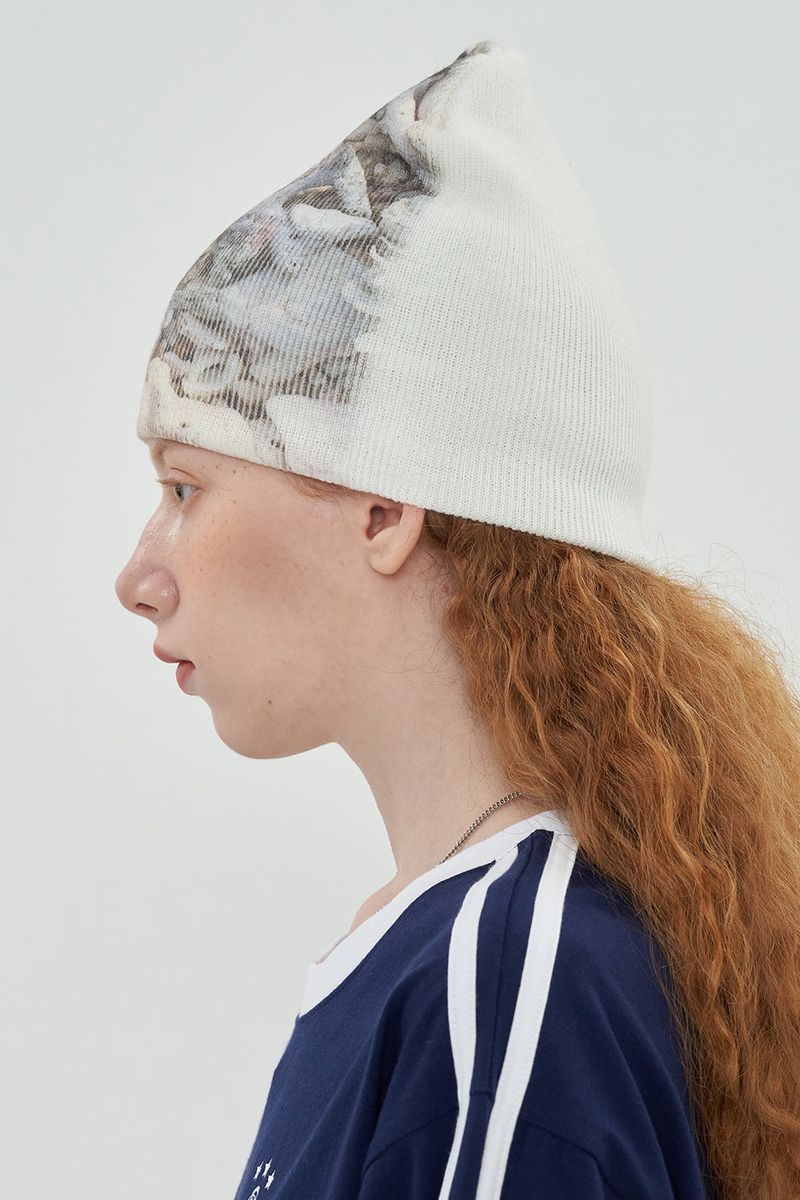 PRINTED BEANIE - SHELL