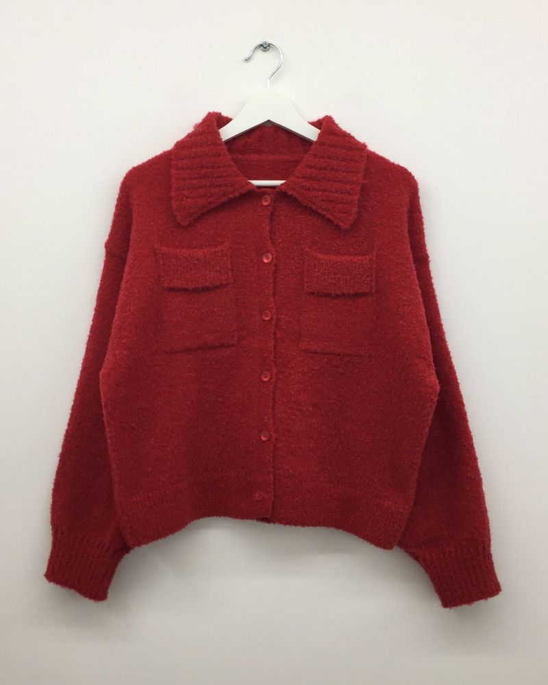ディーンブークレカラーカーディガン (4 Colors)