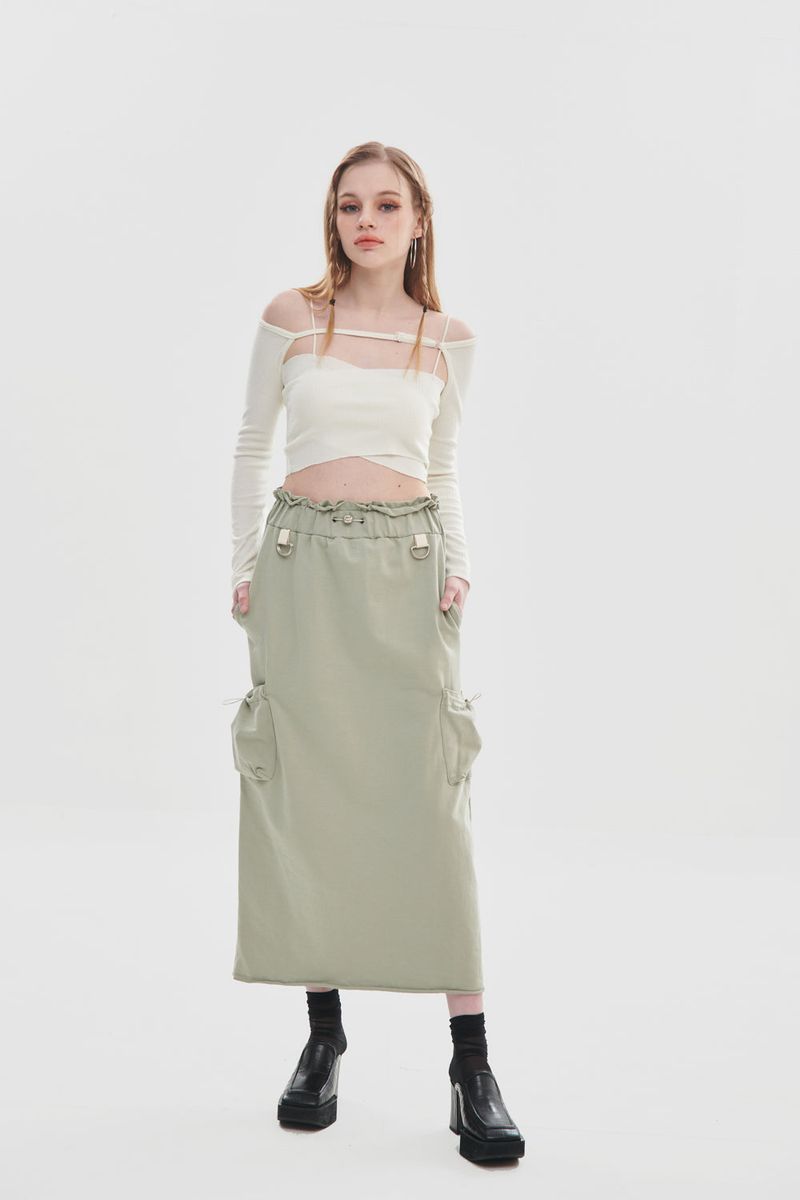 POCKET LONG SKIRT
