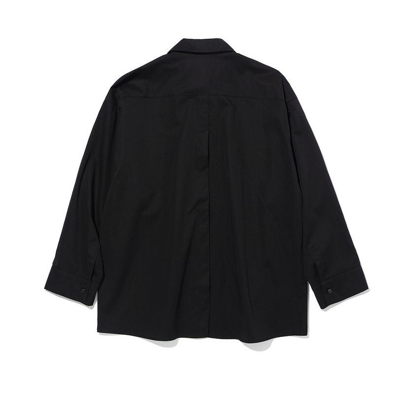 OVERSIZE BACK INCISION SHIRT BLACK