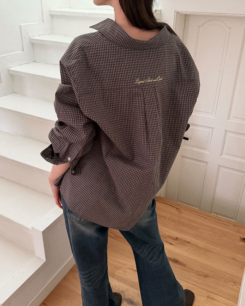 [ORIGINAL] Base Oversized Check Shirt