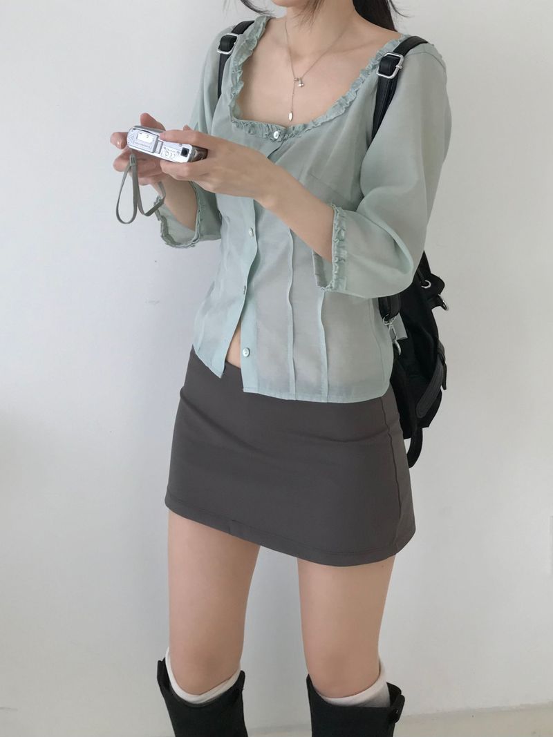 Miel frill blouse (3 colors)