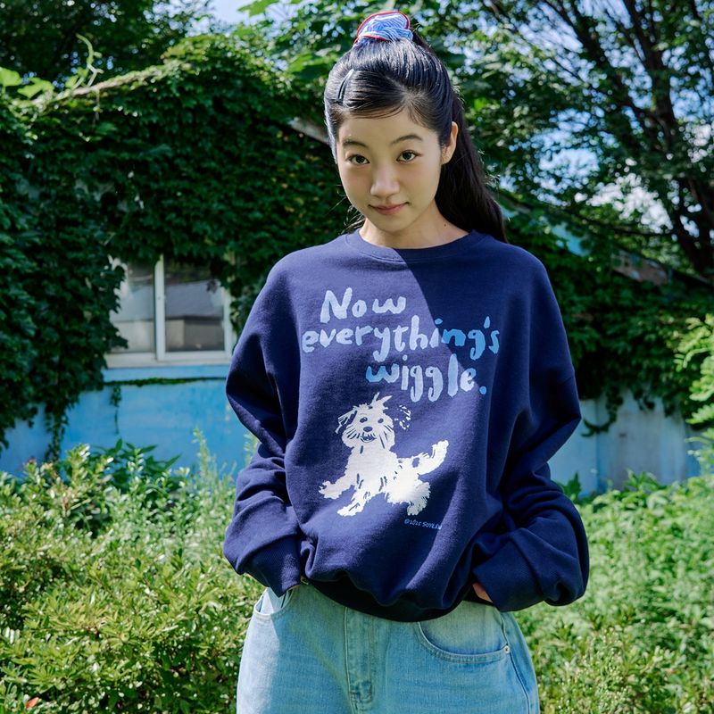WIGGLE SWEATSHIRTS (NAVY)