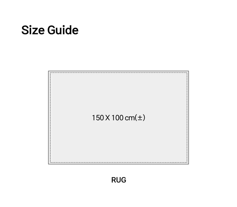 Blue river rug 100x150