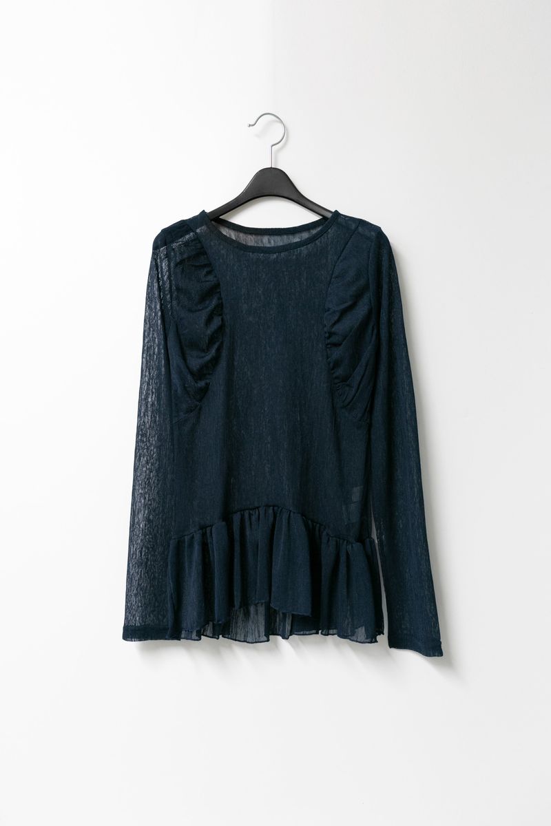 メッシュフリルトップp(3colors)