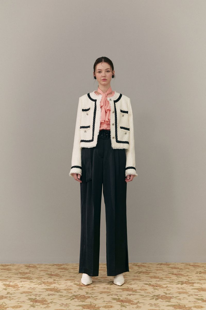 Trimmed jacket