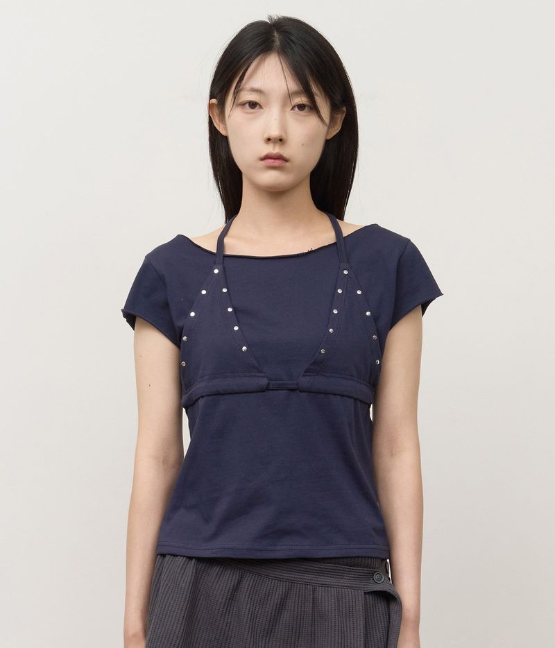 HIFIFNK(ハイファイファンク)の「(W) Kenzi Studded Bra top(Tops)」