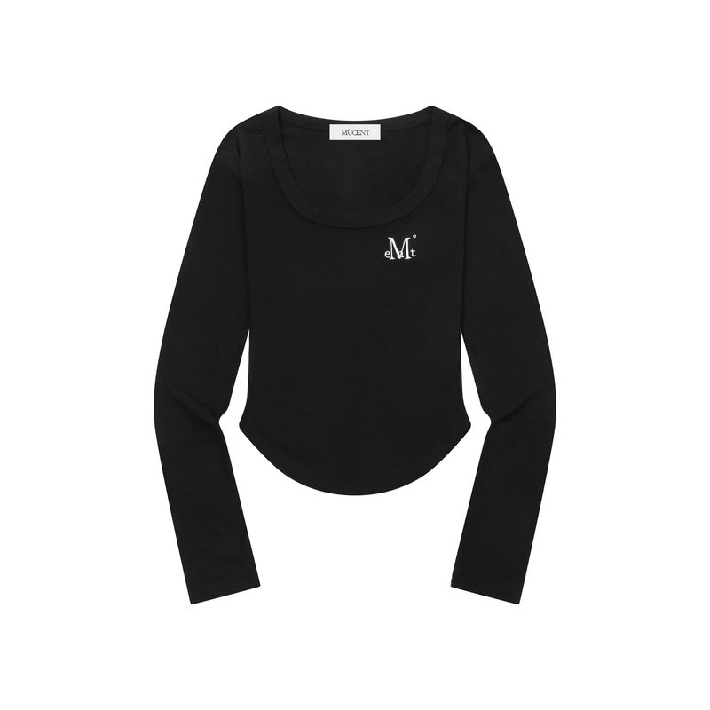 MUCENT(ムセント)の「MARIEL SQUARE NECK CROP T (6Color)(Tops)」