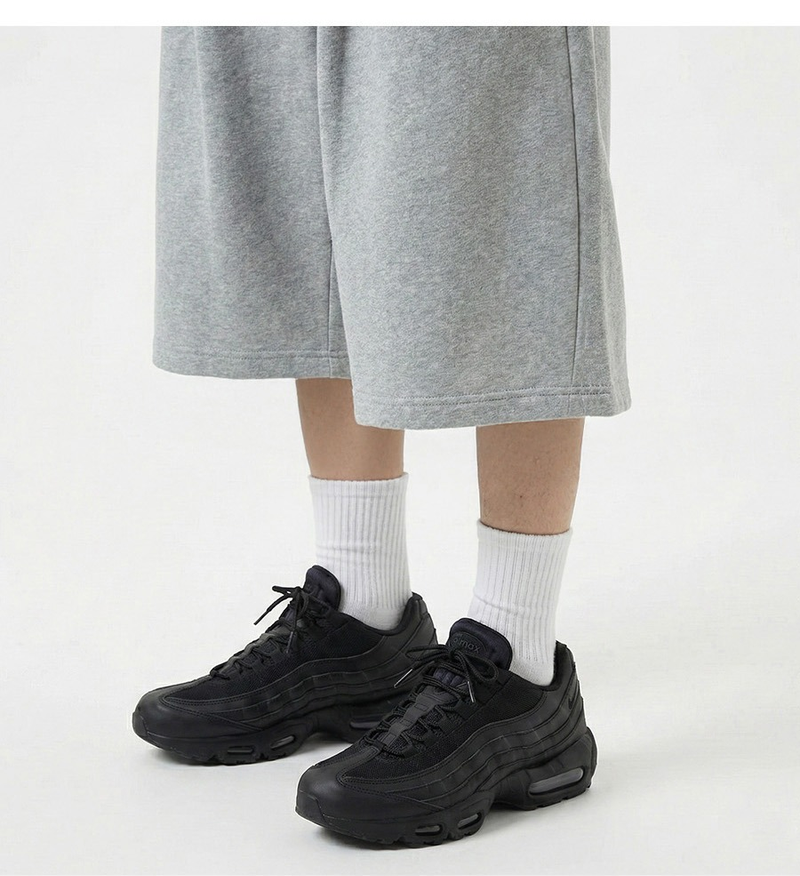 Balloon Curved Sweat Bermuda Pants Gray Horse