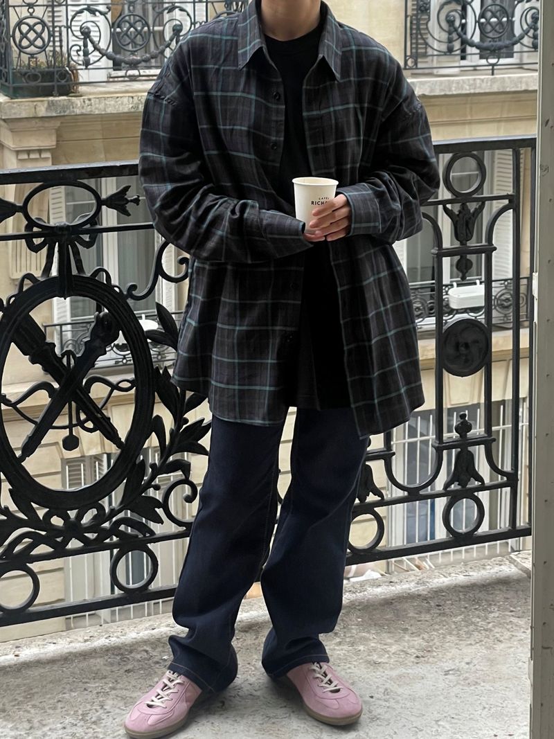Murten check pattern shirt