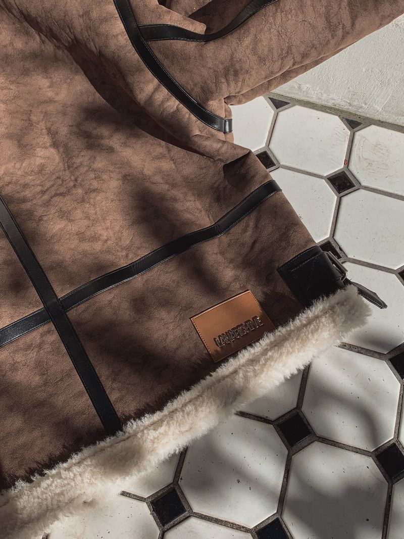 [MADE] Double buckle high neck mustang (brown.ver)