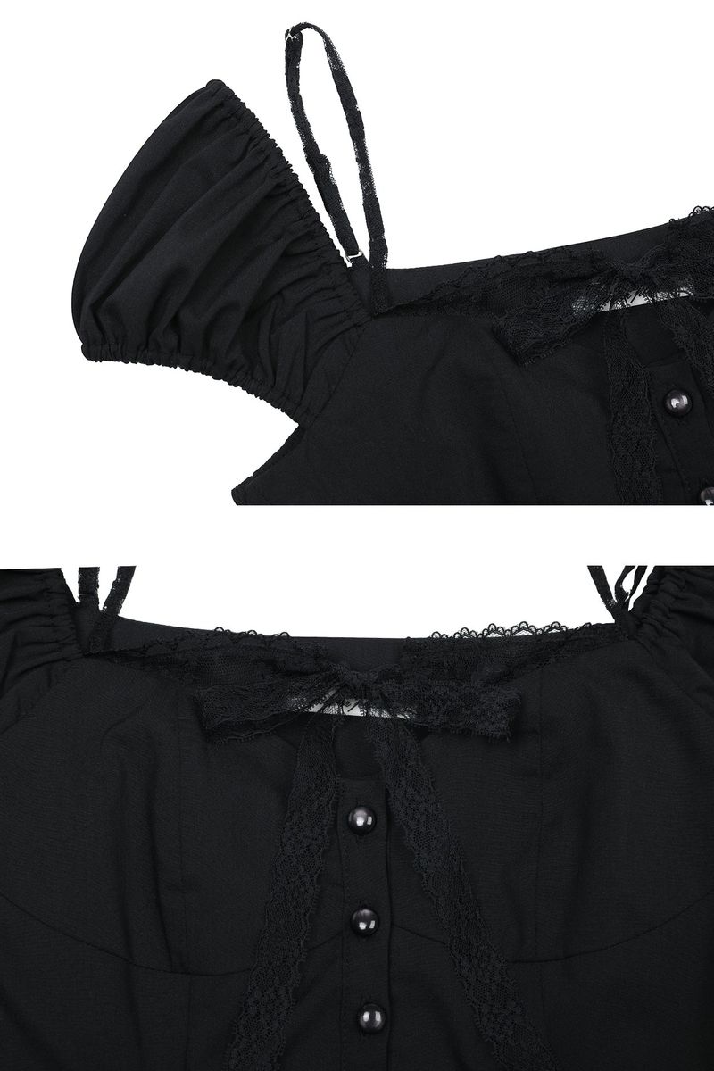 WENDY RIBBON DRESS black