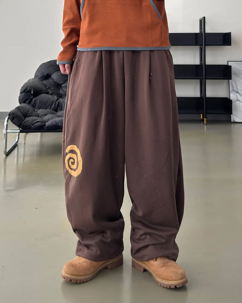 Nuve Art Graphic Wide Sweatpants