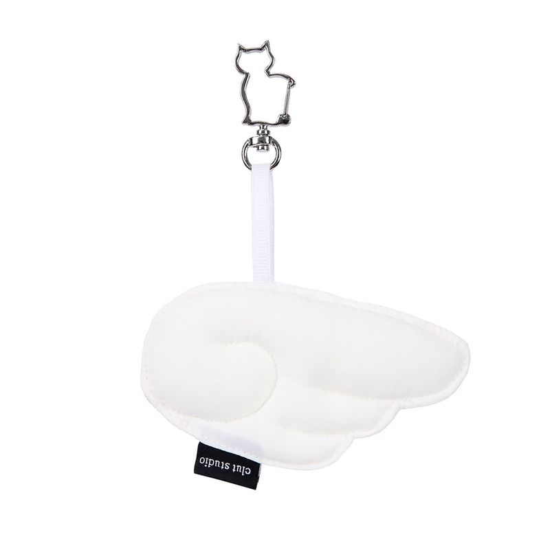 Puffy Wing Keyring - WHITE
