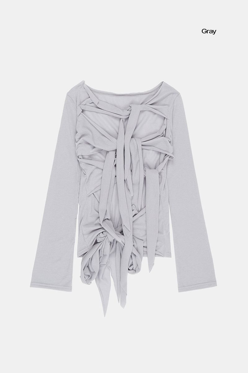 Stingray cutting knot cardigan