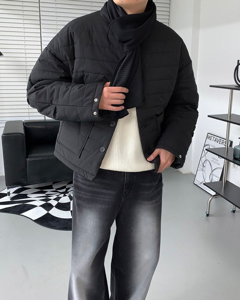 COZINESS(コジネス)の「MO Bucket Stripe Padding(Jackets/Outerwear)」
