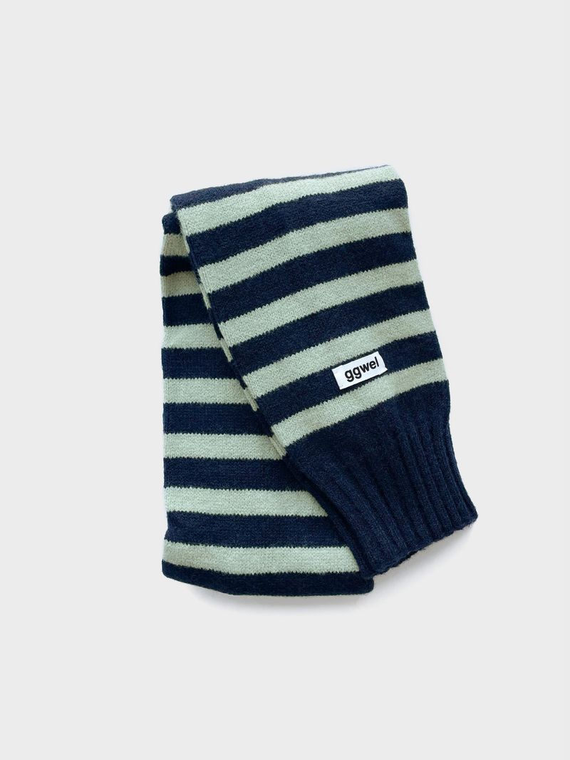 KNIT STRIPE MUFFLER