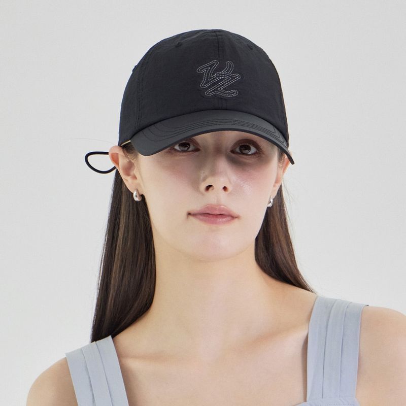Flow VZ Nylon Stitch Patch Ball Cap Black