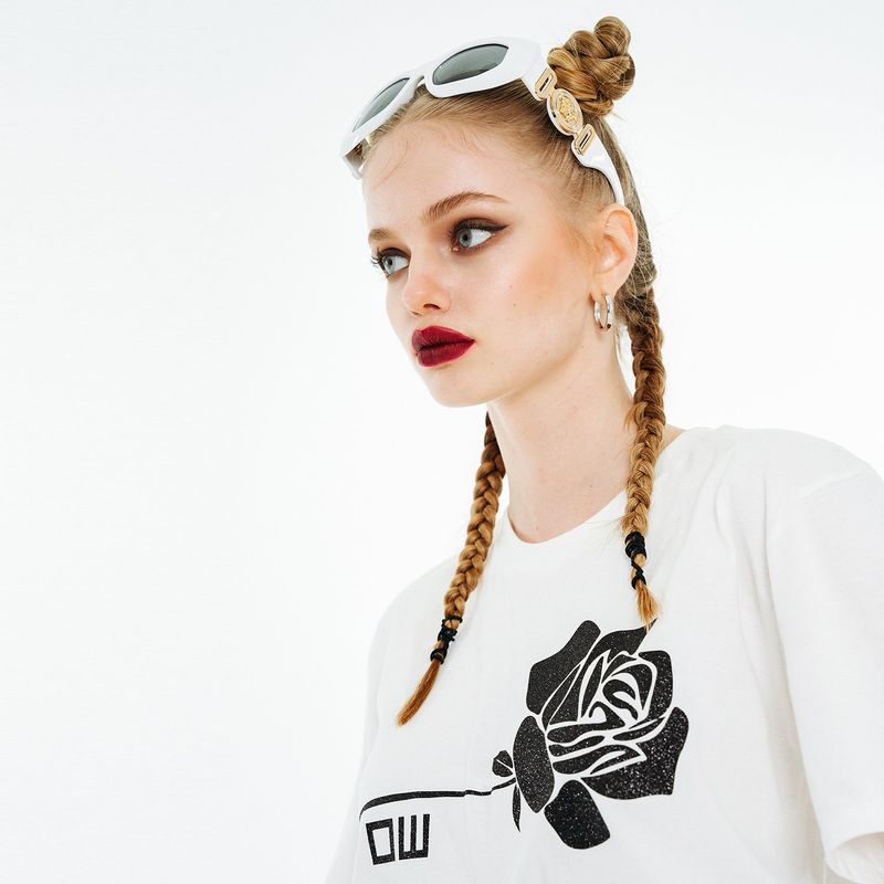 Sleeping Rose T-shirt [White]