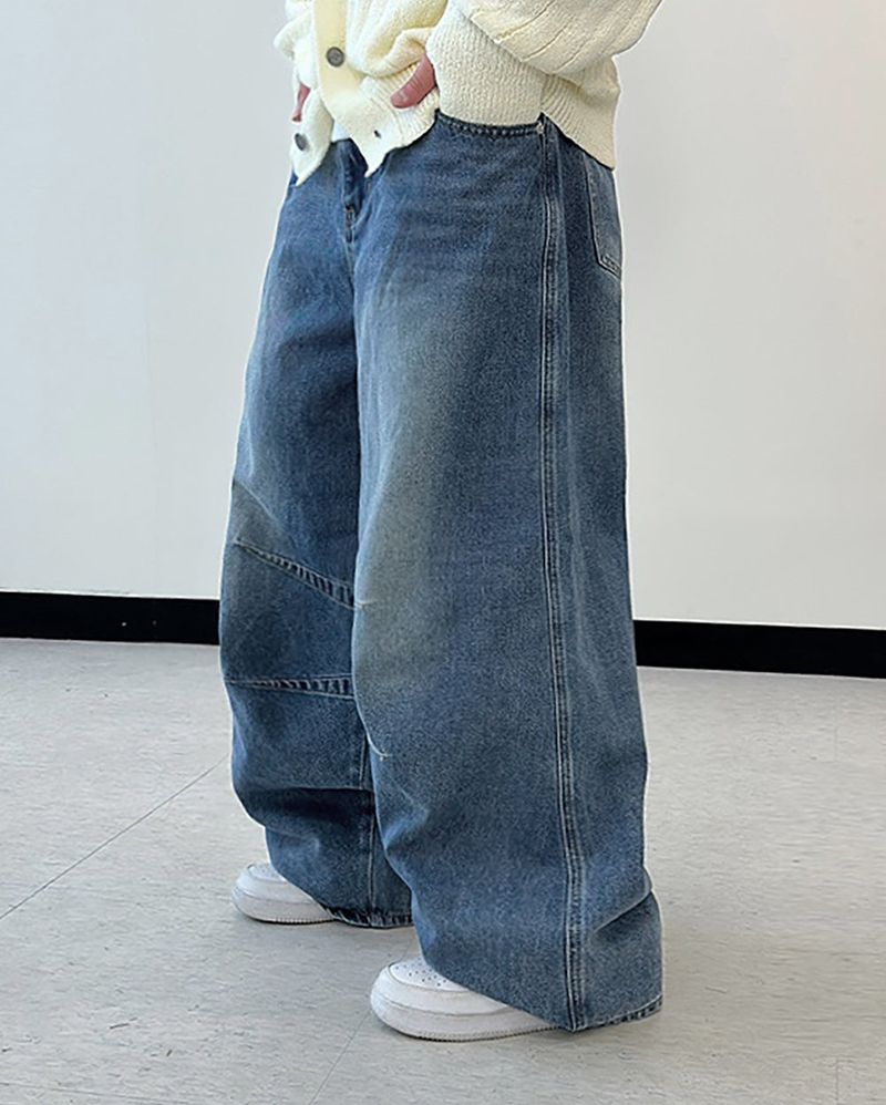 Serin Curved Balloon Denim Pants