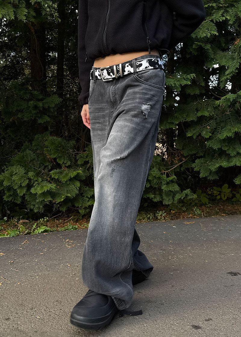 DOUBLE POCKET WIDE DENIM