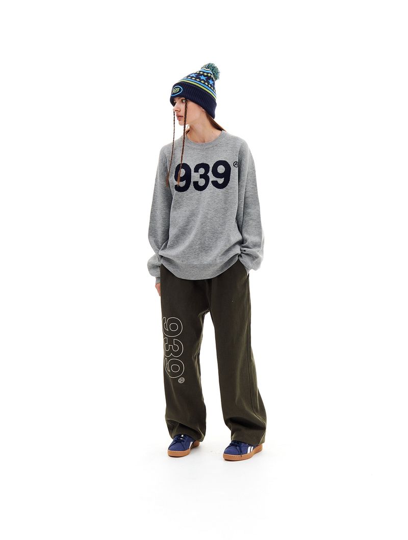 939 LOGO KNIT (GRAY)