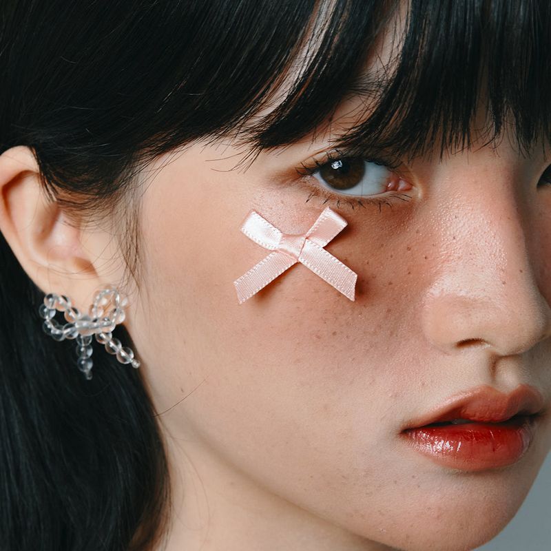 [925 SILVER] Crystal Ribbon Earring