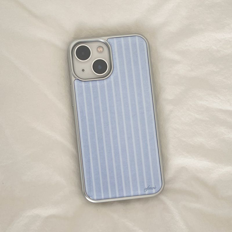 sky cotton silver epoxy phone case