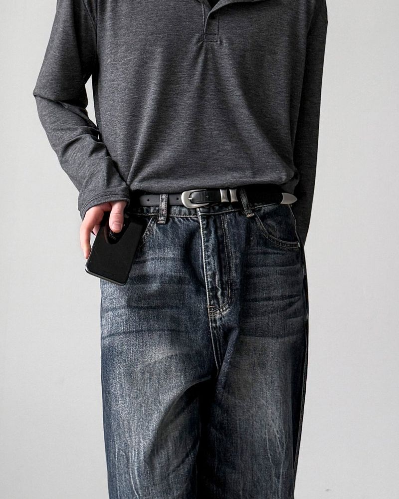 Raid Double Leather Belt