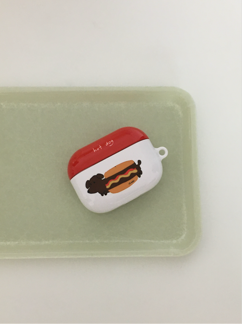 shop.nuee（ショップニュイ）の「ホットドッグエアポッズケース (ketchup)（スマホグッズ/小物）」