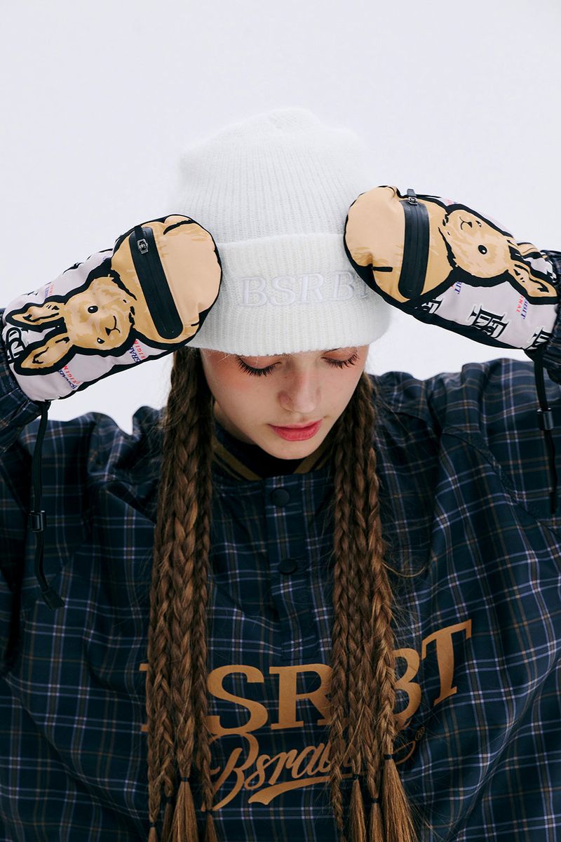 BIG BEAR RABBIT ZIPPER POCKET GLOVE