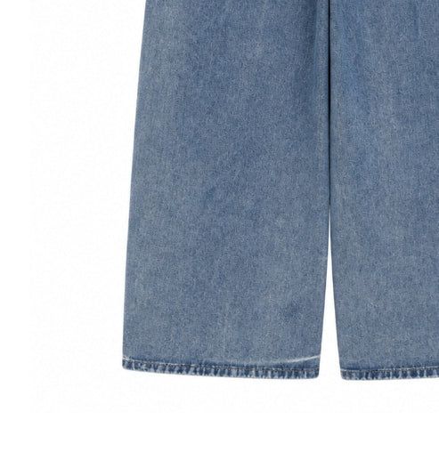 Binden Wash Damaged Wide Denim