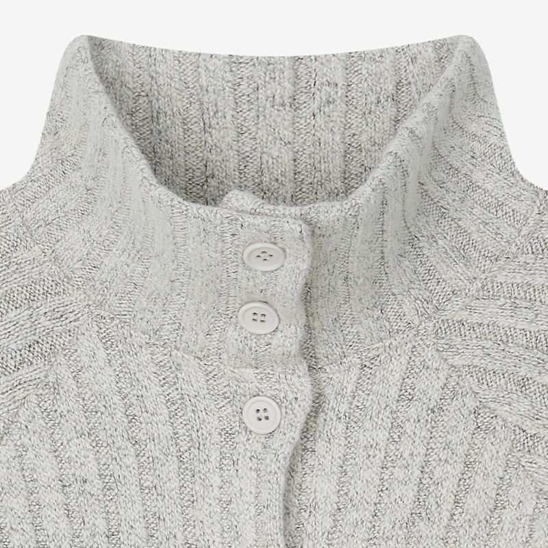 High-Neck Cardigan Ivory