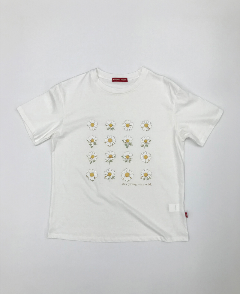 YWD FLOWER T-SHIRTS (3color)