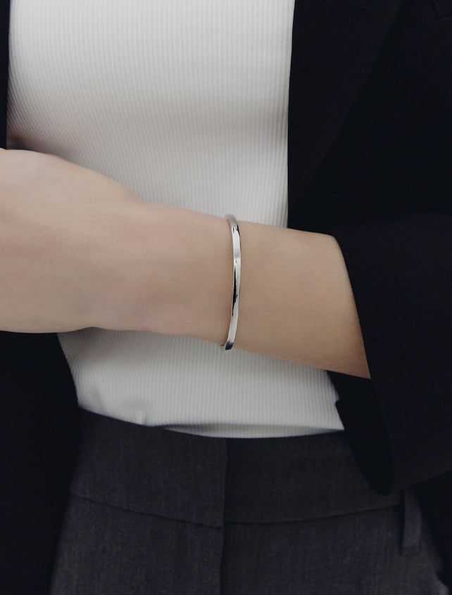 26SS★ [Premium Plating] Precise AB Single Cuff Bangle