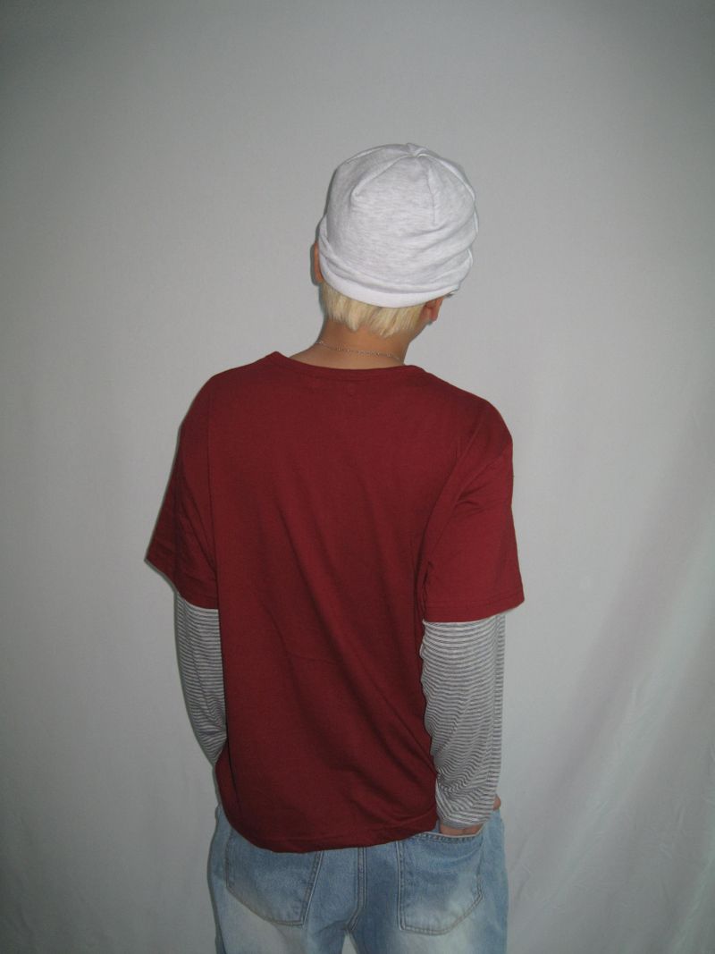 Look Striped Layered Long Sleeve T-Shirt (3 Colors)