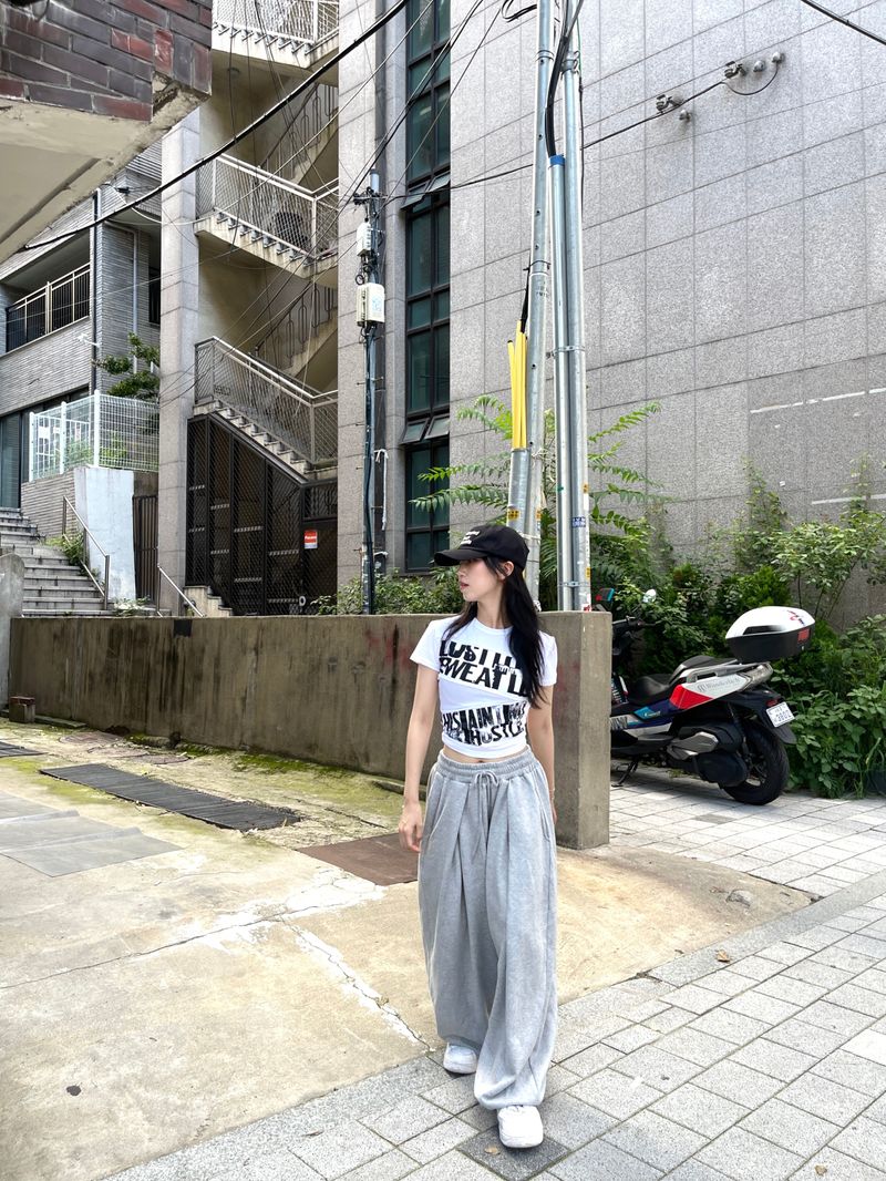 Kafka dart banding wide pants