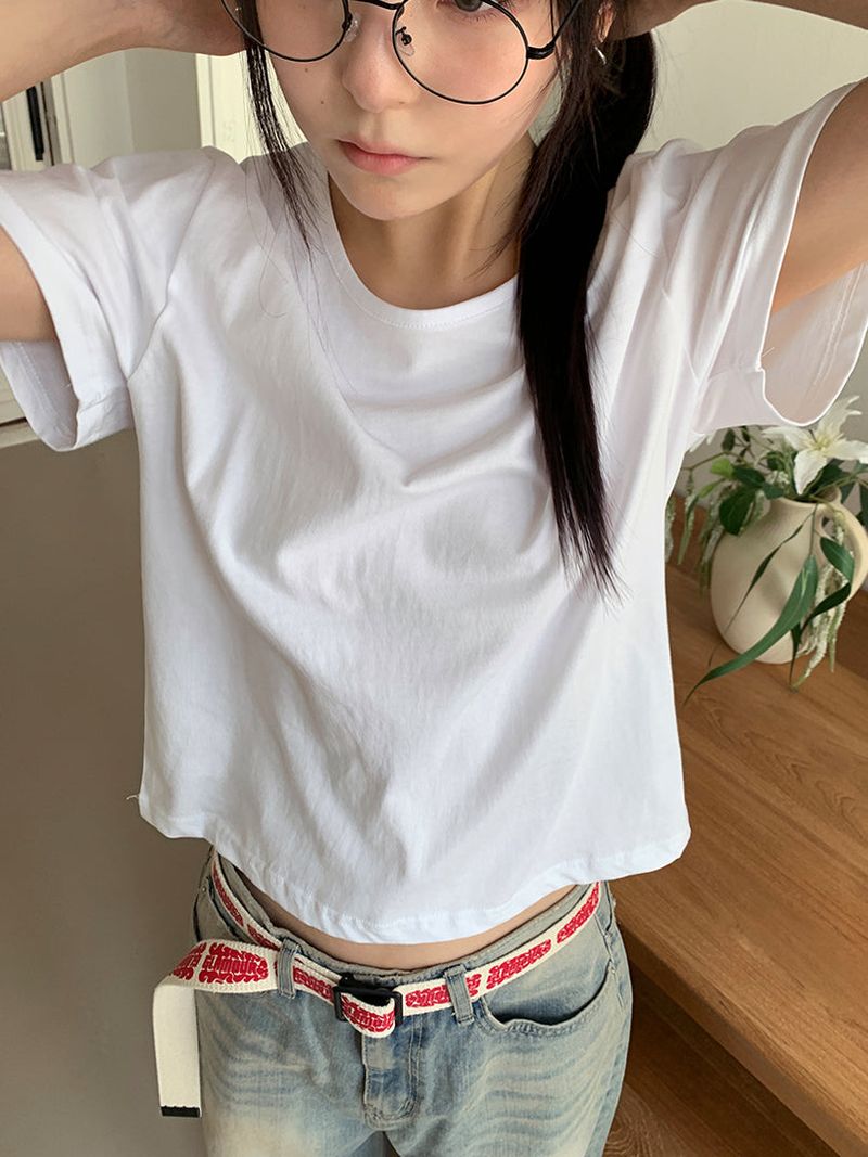 SILKET U-NECK TEE (3C)