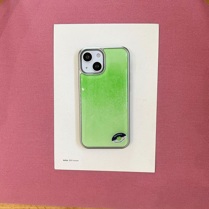 [MADE][Epoxy Silver Bumper Case] Aori Apple Case