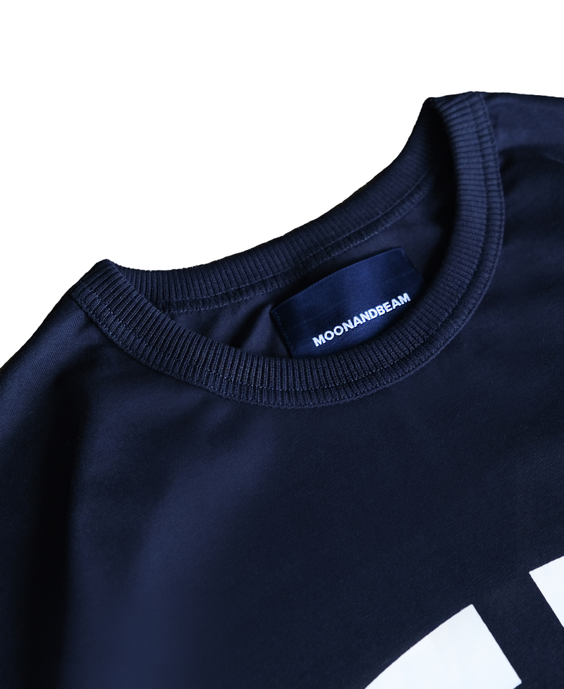 HEAVY JERSEY S/S COLLEGE TEE (NAVY)