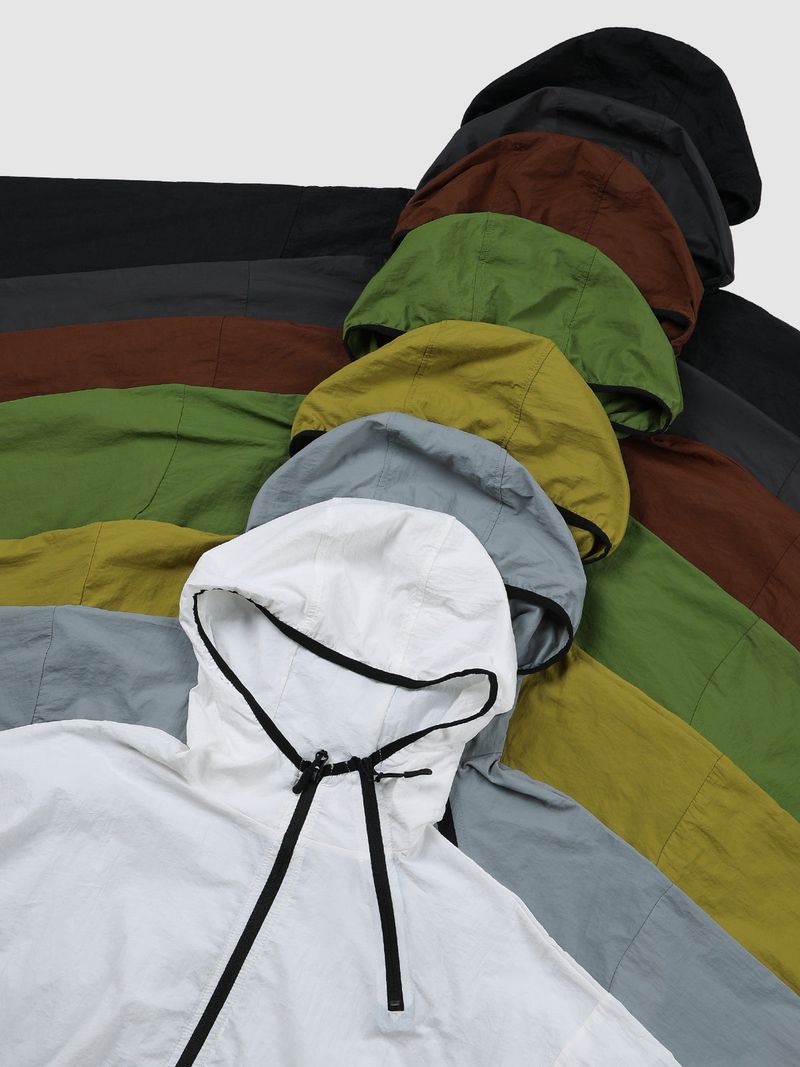 Mate diagonal hood windbreaker 7C