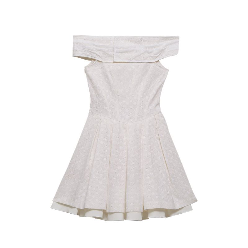 INSTANTFUNK（インスタントファンク）の「Off-the-shoulder flared mini dress（Dresses）」