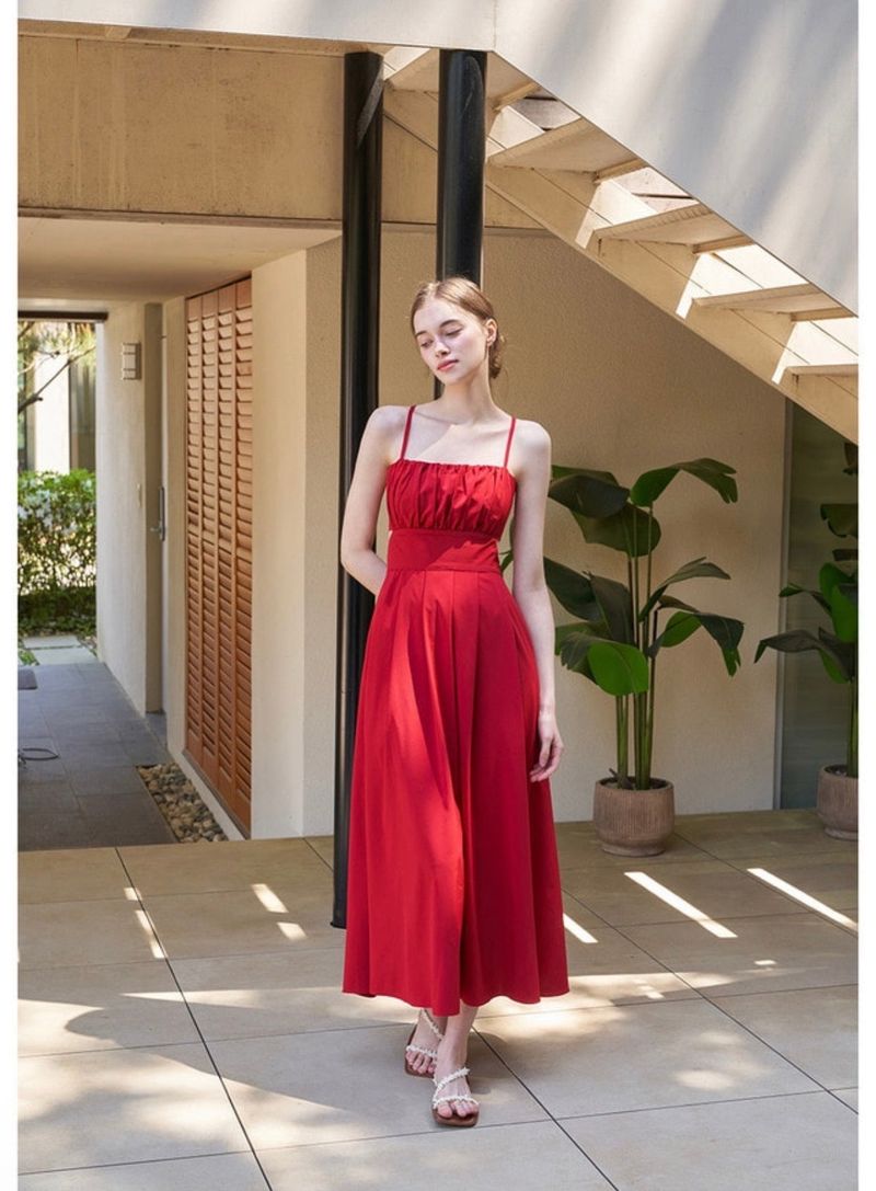 VALLO DE NERA(ベロディネラ)の「Eloise Dress Red(Dresses)」